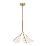 Mid. Chandeliers Glass Down by Kuzco Lighting ( 347 | CH62628-BG/LG Mulberry ) 
