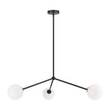 Mid. Chandeliers Glass Down by Matteo Lighting ( 423 | C81703BKOP Novo ) 