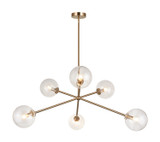 Mid. Chandeliers Starburst by Matteo Lighting ( 423 | C81706AGCL Novo ) 