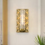 Sconces Single Glass by Lucas + McKearn ( 175 | SC10503AGB-1 Alpha ) 