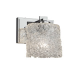 Sconces Single Glass by Justice Designs ( 102 | GLA-8441-30-LACE-CROM Veneto Luce ) 