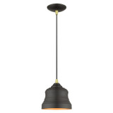 Mini Pendants Metal Shade by Livex Lighting ( 107 | 55901-07 Endicott ) 