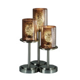 Lamps Table Accent by Justice Designs ( 102 | FSN-8797-10-MROR-NCKL-LED3-2100 Fusion ) 