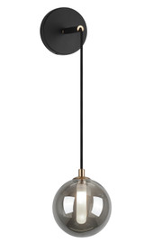 Sconces Single Glass by Matteo Lighting ( 423 | W81001SM Magma ) 