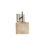 Sconces Single Glass by Justice Designs ( 102 | CLD-8417-30-NCKL-LED1-700 Clouds ) 