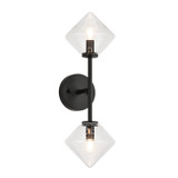 Sconces Double Glass by Matteo Lighting ( 423 | W81742BKCL Novo ) 