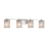 Bathroom Fixtures Four Lights by Justice Designs ( 102 | FSN-8444-15-SEED-CROM-LED4-2800 Fusion ) 
