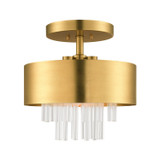 Semi-Flush Mts. Drum Shade by Livex Lighting ( 107 | 48872-08 Orenburg ) 