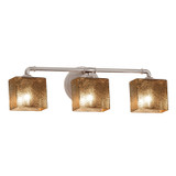 Bathroom Fixtures Three Lights by Justice Designs ( 102 | FSN-8463-55-MROR-NCKL Fusion ) 