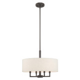 Mini Chandeliers Drum Shade by Livex Lighting ( 107 | 42604-92 Monroe ) 