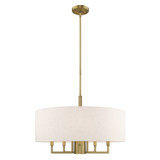 Mid. Chandeliers Drum Shade by Livex Lighting ( 107 | 42605-01 Monroe ) 