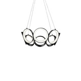 Mid. Chandeliers Ring/Halo by Kuzco Lighting ( 347 | CH94824-BK Oros ) 