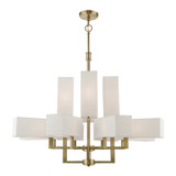 Large Chandeliers Drum Shade by Livex Lighting ( 107 | 42669-01 Rubix ) 
