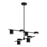 Large Chandeliers Metal Shade by Kuzco Lighting ( 347 | CH96840-BK-UNV Jayden ) 