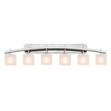 Bathroom Fixtures Five+Lights by Justice Designs ( 102 | FSN-8596-30-FRCR-CROM-LED6-4200 Fusion ) 