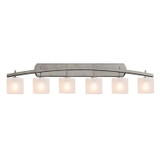 Bathroom Fixtures Five+Lights by Justice Designs ( 102 | FSN-8596-30-FRCR-NCKL Fusion ) 