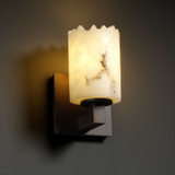 Sconces Single Glass by Justice Designs ( 102 | FAL-8921-12-DBRZ LumenAria ) 