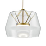 Pendants Glass Down by Kuzco Lighting ( 347 | PD61418-CL/BG Deco ) 