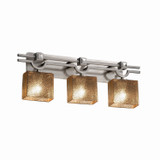 Bathroom Fixtures Three Lights by Justice Designs ( 102 | FSN-8503-55-MROR-NCKL Fusion ) 