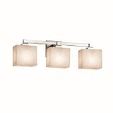Bathroom Fixtures Three Lights by Justice Designs ( 102 | CLD-8433-55-CROM-LED3-2100 Clouds ) 