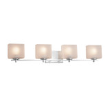 Bathroom Fixtures Four Lights by Justice Designs ( 102 | FSN-8444-55-FRCR-CROM Fusion ) 