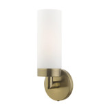 Sconces Single Glass by Livex Lighting ( 107 | 15071-01 Aero ) 