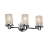 Bathroom Fixtures Three Lights by Justice Designs ( 102 | FSN-8513-10-SEED-CROM Fusion ) 