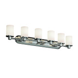 Bathroom Fixtures Five+Lights by Justice Designs ( 102 | FSN-8516-10-OPAL-CROM Fusion ) 