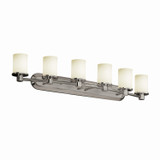 Bathroom Fixtures Five+Lights by Justice Designs ( 102 | FSN-8516-10-OPAL-NCKL Fusion ) 