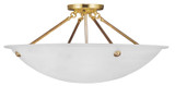 Semi-Flush Mts. Bowl Style by Livex Lighting ( 107 | 4275-02 Oasis ) 