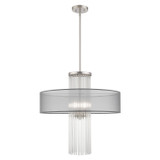Mid. Chandeliers Drum Shade by Livex Lighting ( 107 | 42805-91 Alexis ) 