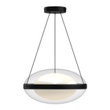 Pendants Glass Down by Kuzco Lighting ( 347 | PD76316-BK/OP-UNV Virgo ) 