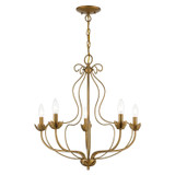 Mid. Chandeliers Candle by Livex Lighting ( 107 | 42905-48 Katarina ) 