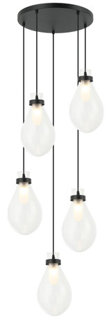 Mid. Chandeliers Multi-Port/Cascade by Matteo Lighting ( 423 | C31905MB Seranna ) 