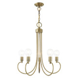 Mid. Chandeliers Candle by Livex Lighting ( 107 | 42925-01 Bari ) 