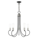 Mid. Chandeliers Candle by Livex Lighting ( 107 | 42925-76 Bari ) 
