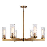 Mid. Chandeliers Glass Up by Matteo Lighting ( 423 | C32106AG Weaver ) 
