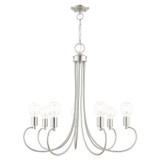 Mid. Chandeliers Candle by Livex Lighting ( 107 | 42927-91 Bari ) 