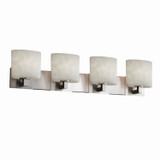Bathroom Fixtures Four Lights by Justice Designs ( 102 | CLD-8924-30-NCKL-LED4-2800 Clouds ) 