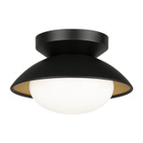 Flush Mounts Metal Shade by Matteo Lighting ( 423 | M13101BKOP Hatley ) 