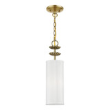 Mini Pendants Drum Shade by Livex Lighting ( 107 | 42981-01 Brookdale ) 