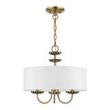 Mini Chandeliers Drum Shade by Livex Lighting ( 107 | 42983-01 Brookdale ) 