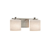 Bathroom Fixtures Two Lights by Justice Designs ( 102 | CLD-8442-30-NCKL-LED2-1400 Clouds ) 
