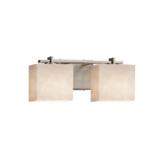 Bathroom Fixtures Two Lights by Justice Designs ( 102 | CLD-8442-55-NCKL Clouds ) 