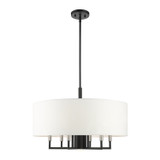 Mid. Chandeliers Drum Shade by Livex Lighting ( 107 | 49376-04 Meridian ) 