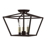 Semi-Flush Mts. Cage by Livex Lighting ( 107 | 49430-07 Devone ) 
