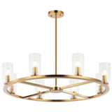 Mid. Chandeliers Glass Up by Matteo Lighting ( 423 | C34008AG Westlock ) 
