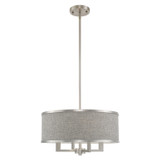 Mini Chandeliers Drum Shade by Livex Lighting ( 107 | 60424-91 Park Ridge ) 