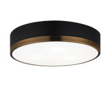 Flush Mounts Glass Down by Matteo Lighting ( 423 | M14303BKAG Trydor ) 