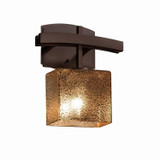 Sconces Single Glass by Justice Designs ( 102 | FSN-8597-55-MROR-DBRZ-LED1-700 Fusion ) 